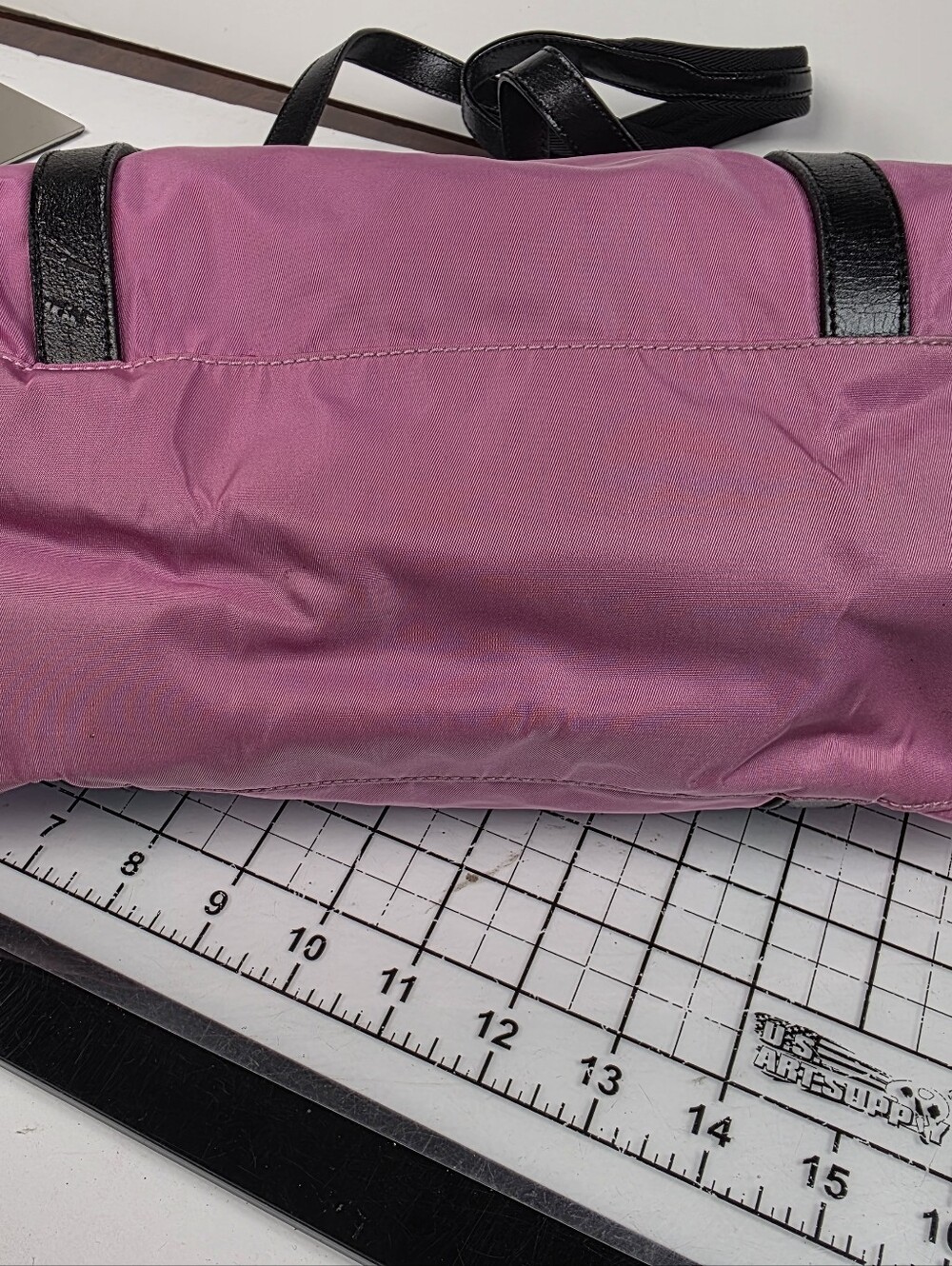 Prada Vintage Pink Nylon Bag With Original Zipper Lock W Combo - Picture 7 of 15